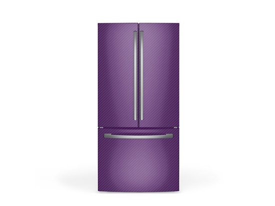 Rwraps 3D Carbon Fiber Purple DIY Built-In Refrigerator Wraps