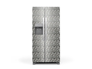 Rwraps Camouflage 3D Fractal Silver Refrigerator Wraps