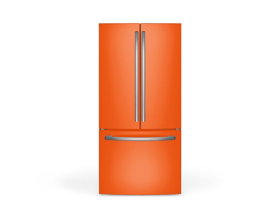 Rwraps Hyper Gloss Orange DIY Built-In Refrigerator Wraps