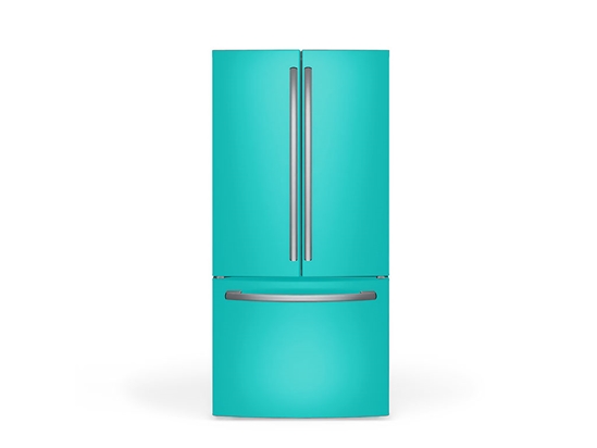 Rwraps Hyper Gloss Turquoise DIY Built-In Refrigerator Wraps