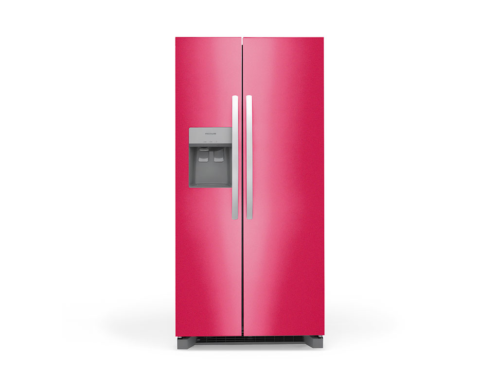 Rwraps Satin Metallic Pink Refrigerator Wraps