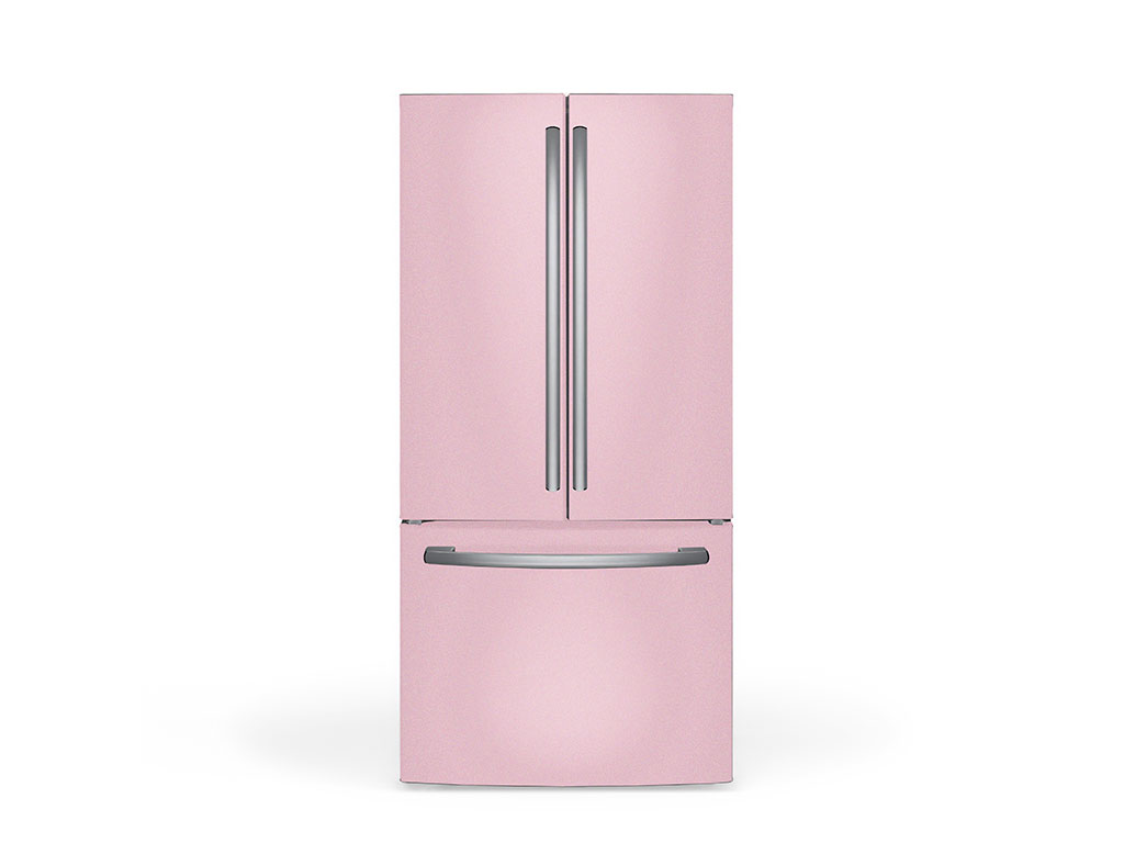 Rwraps Satin Metallic Sakura Pink DIY Built-In Refrigerator Wraps