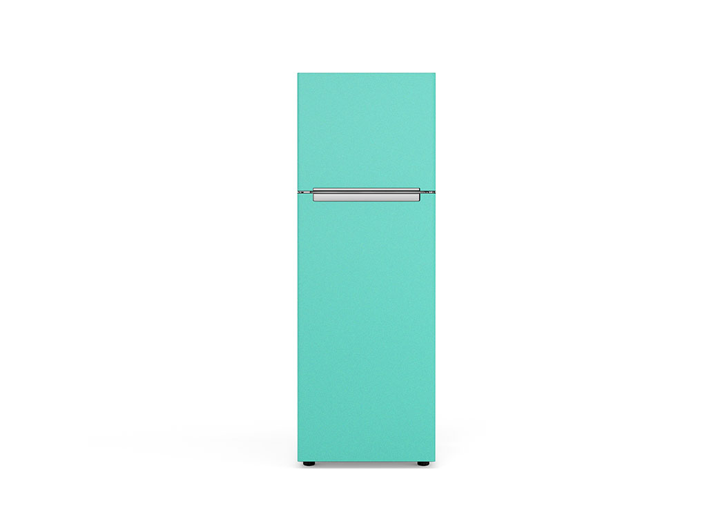 Rwraps Satin Metallic Turquoise DIY Refrigerator Wraps