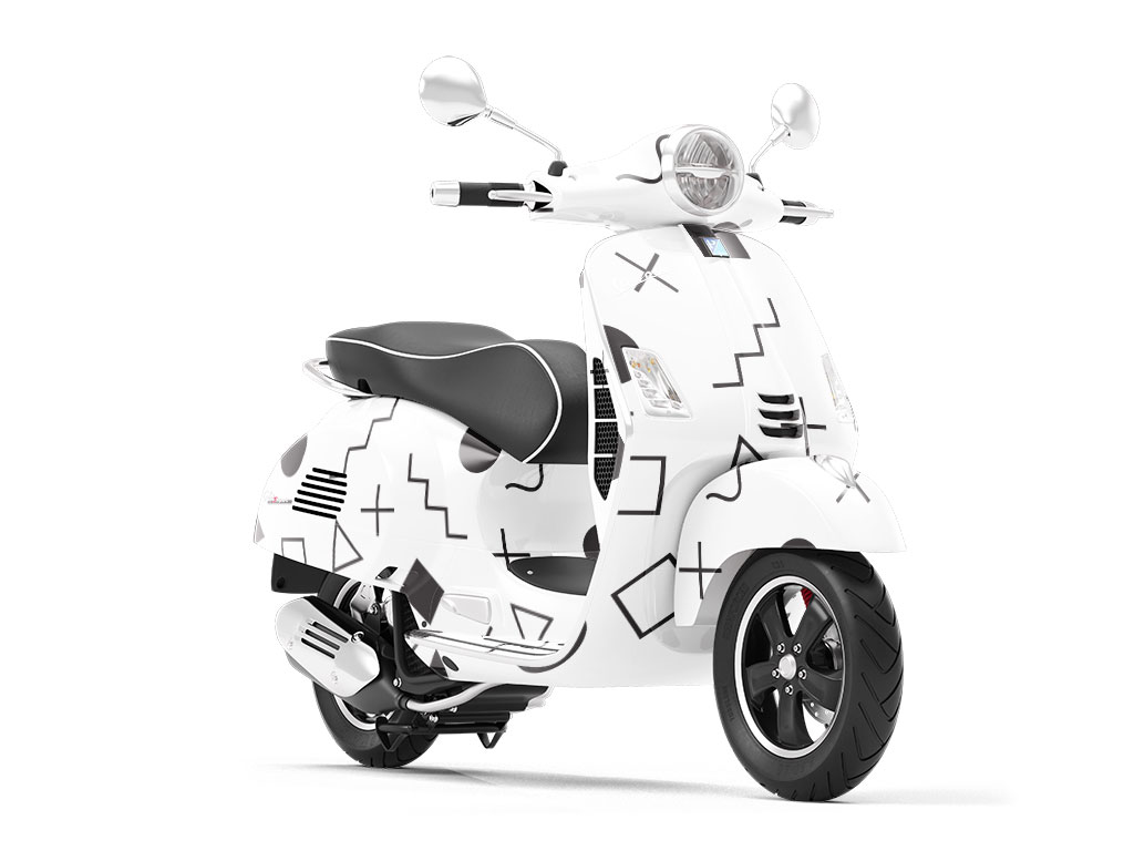 TicTacToe Champion Abstract Vespa Scooter Wrap Film