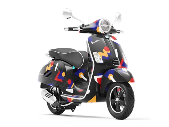 Background Retro Abstract Vespa Scooter Wrap Film