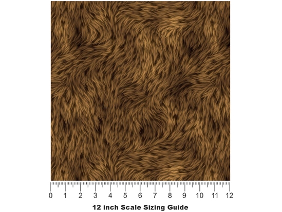 Cyber Grizzly Bear Vinyl Film Pattern Size 12 inch Scale