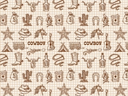Western Dreams Cowboy Vinyl Wrap Pattern