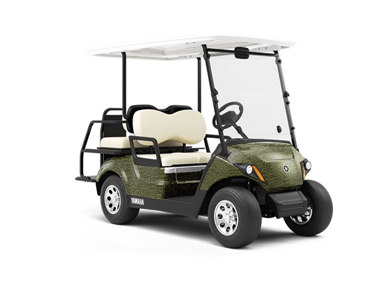 Saltwater Crocodile Wrapped Golf Cart