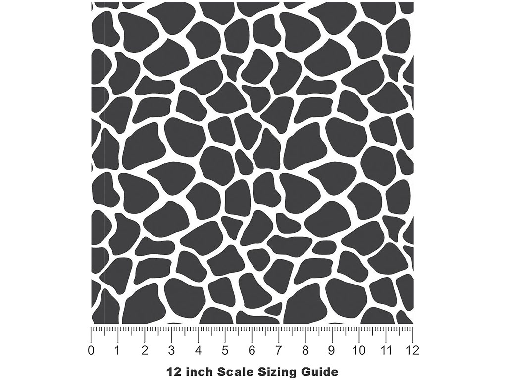 White Giraffe Vinyl Film Pattern Size 12 inch Scale