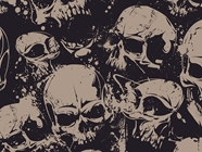 Grunge Death Halloween Vinyl Wrap Pattern