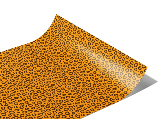 Orange Leopard Vinyl Wraps