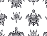 Tattooed Shells Marine Life Vinyl Wrap Pattern
