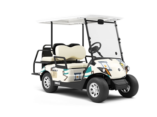 Playback Start Movie Wrapped Golf Cart