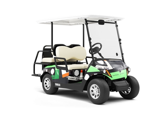 Boombox Ready Music Wrapped Golf Cart