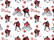 Canadian Hockey Sport Vinyl Wrap Pattern