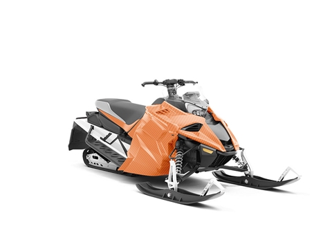 Rwraps™ 3D Carbon Fiber Orange Snowmobile Wraps