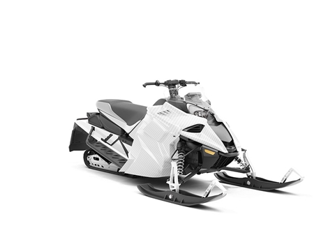 Rwraps™ 3D Carbon Fiber White Snowmobile Wraps (Discontinued)