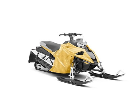 Rwraps™ 3D Carbon Fiber Yellow Snowmobile Wraps