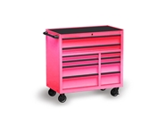 Rwraps Matte Chrome Pink Rose Tool Cabinet Wrap