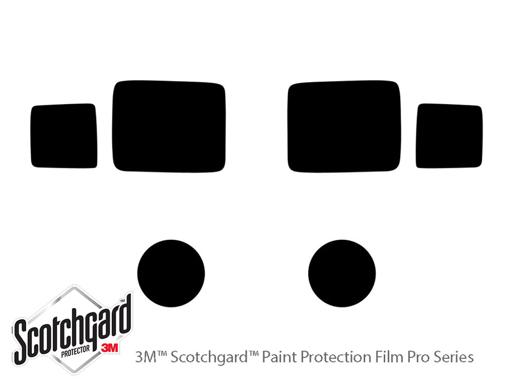 Hummer H3 2006-2010 3M Pro Shield Headlight Protecive Film