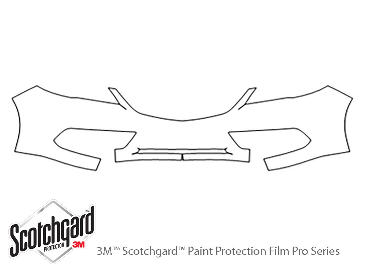 Acura RDX 2013-2015 3M Clear Bra Bumper Paint Protection Kit Diagram