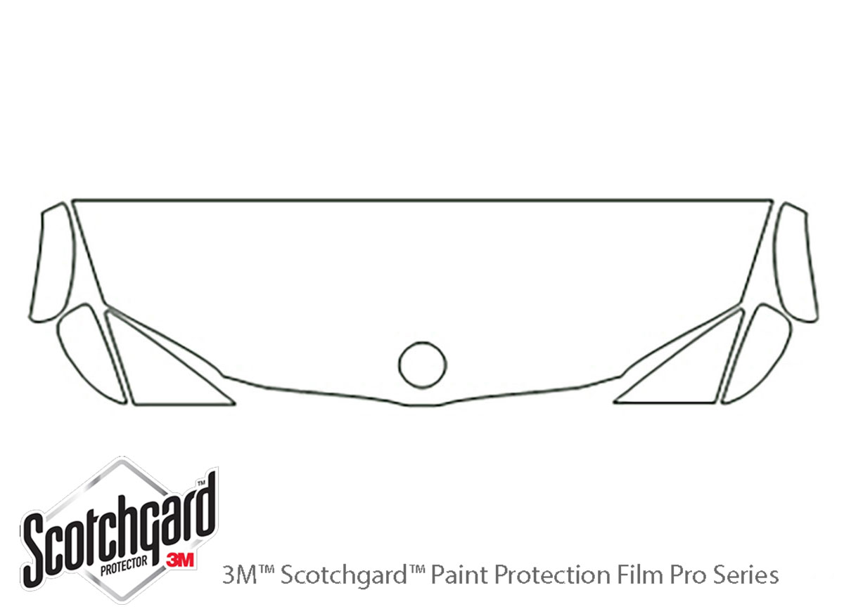 BMW 1-Series 2008-2013 3M Clear Bra Hood Paint Protection Kit Diagram