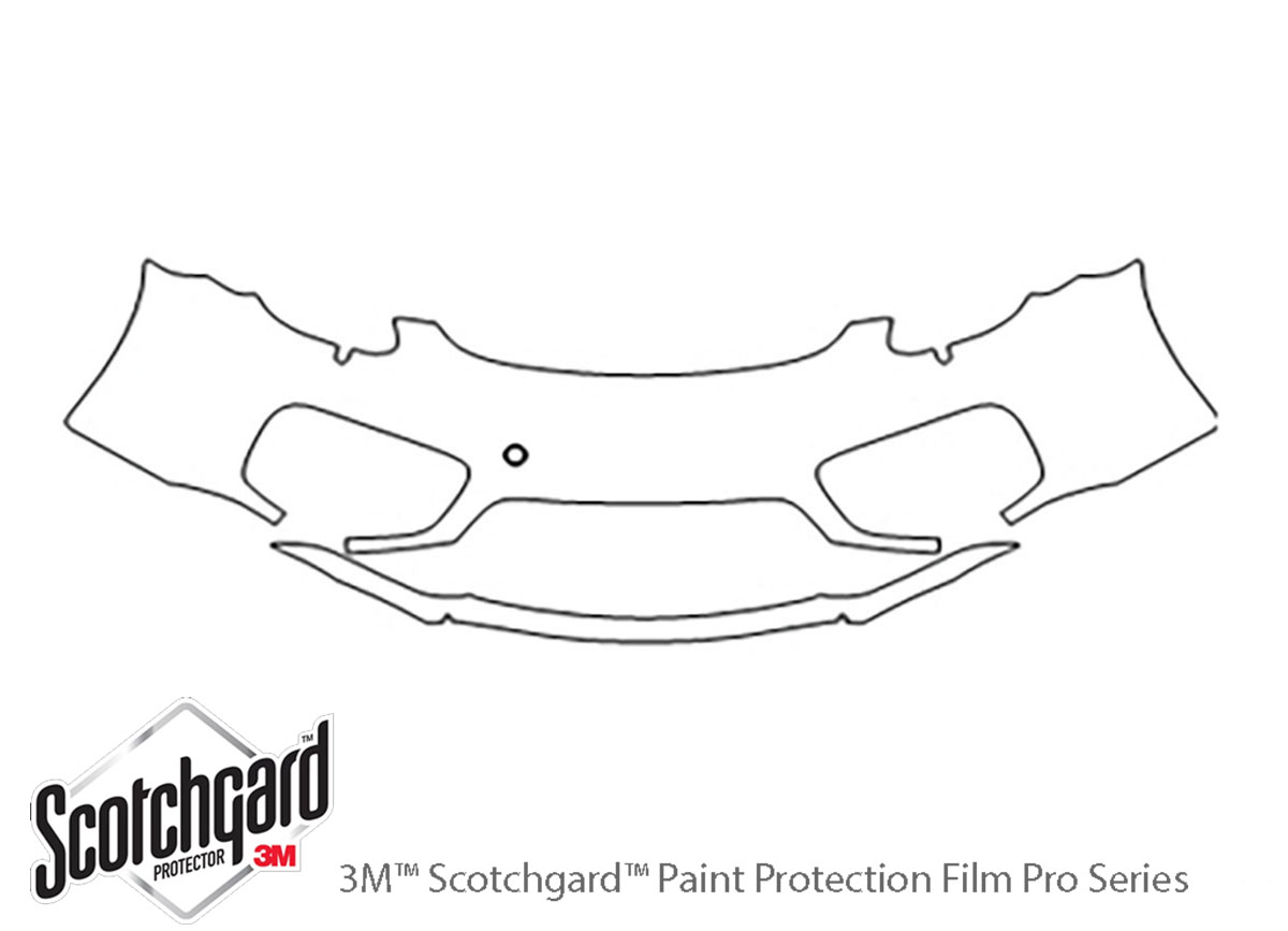 Porsche Cayman 2014-2016 3M Clear Bra Bumper Paint Protection Kit Diagram