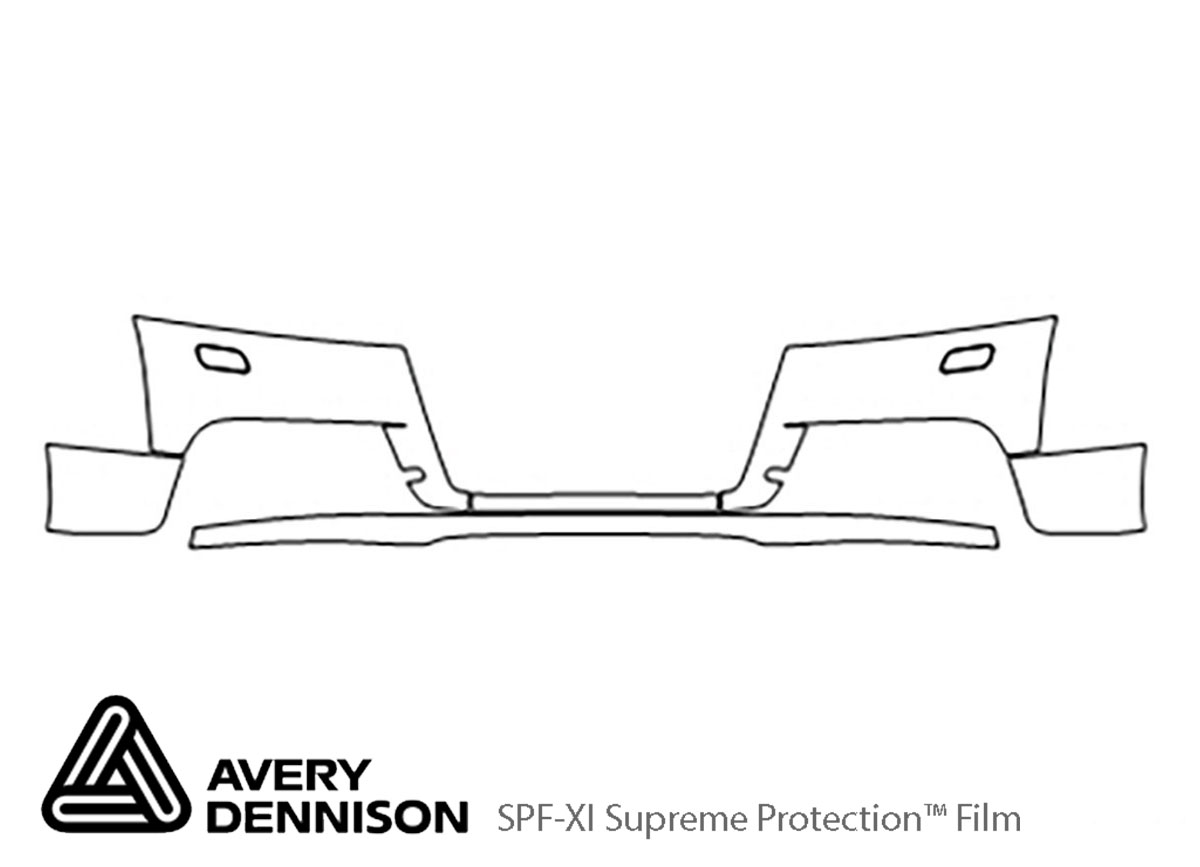 Audi TTS 2009-2013 Avery Dennison Clear Bra Bumper Paint Protection Kit Diagram