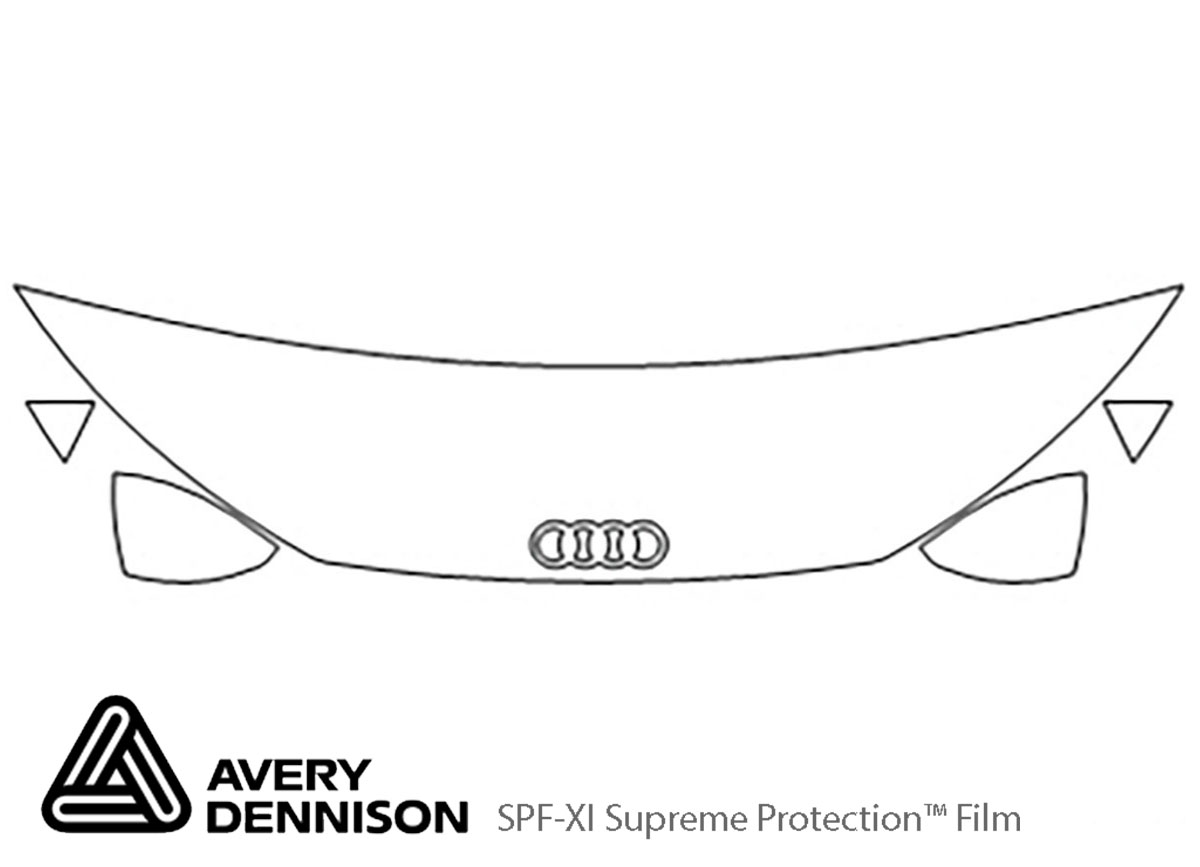 Audi TTS 2019-2021 Avery Dennison Clear Bra Hood Paint Protection Kit Diagram