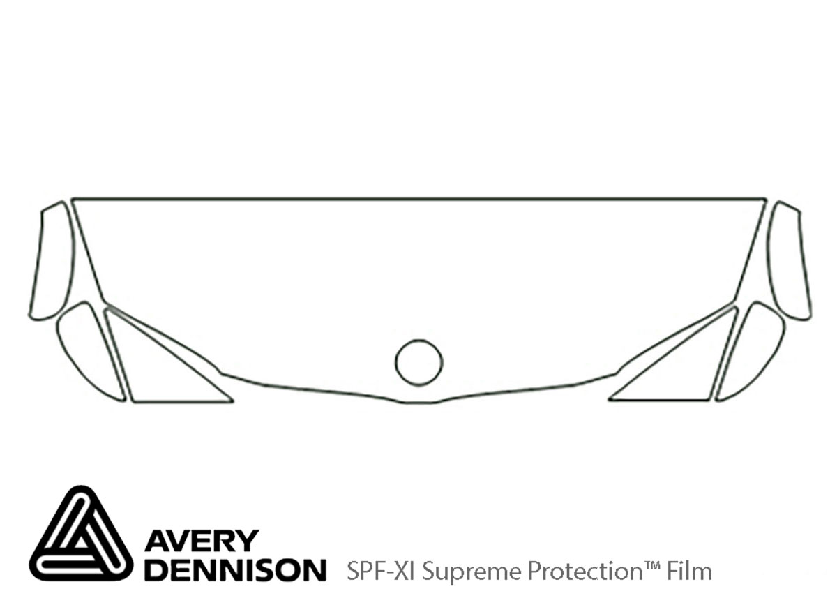 BMW 1-Series 2008-2013 Avery Dennison Clear Bra Hood Paint Protection Kit Diagram