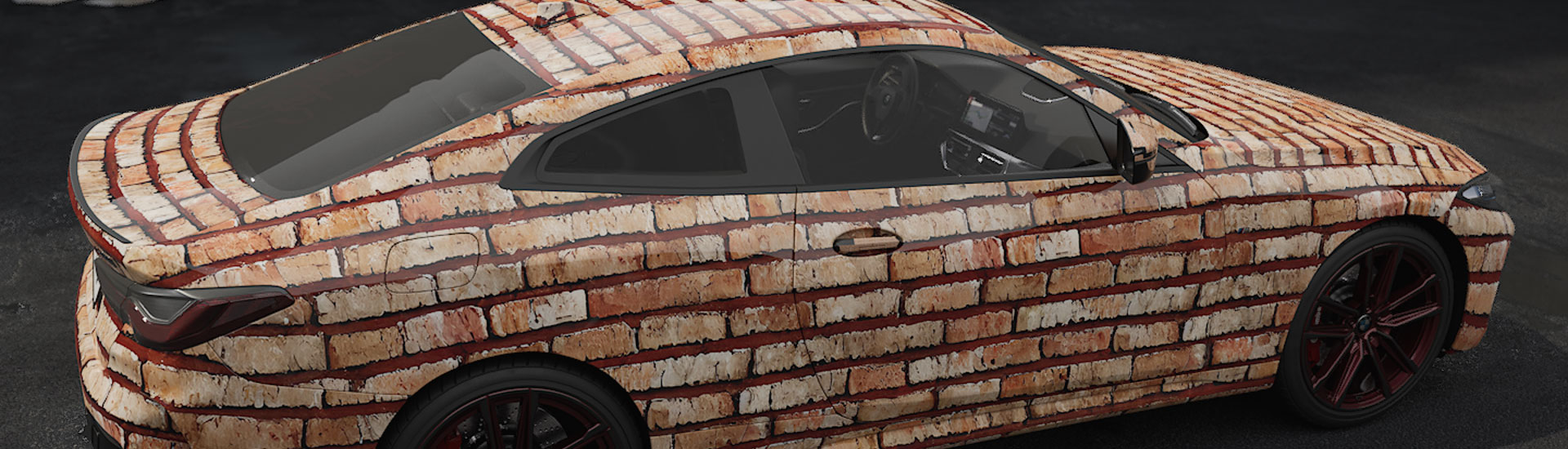 Abstract Brick Wrap Films