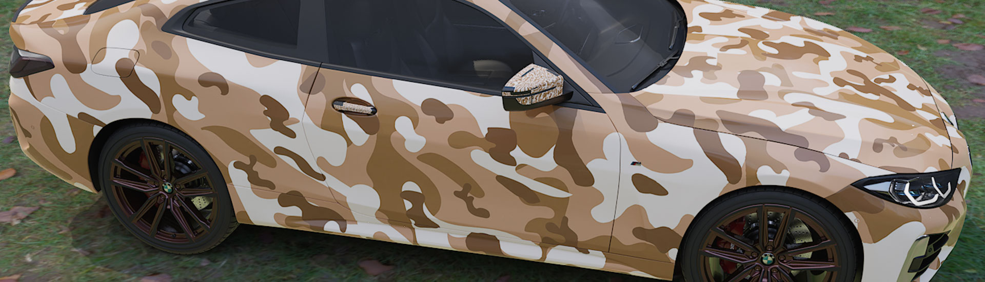 Brown Camouflage Wrap Films