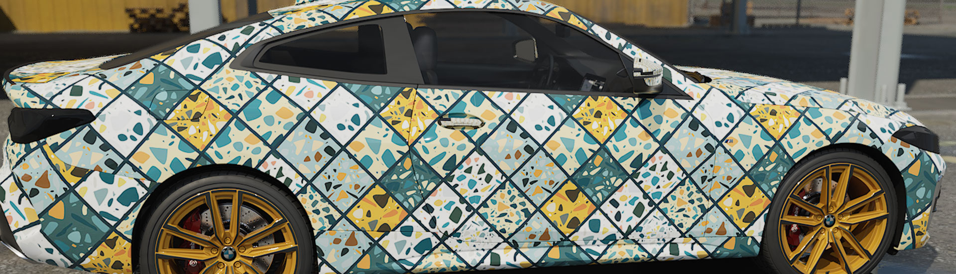 Abstract Cobblestone Wrap Films