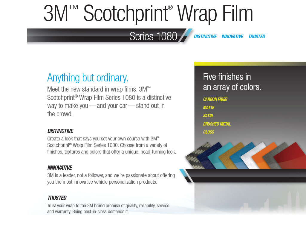 3M 1080 Series Dash Kit Wrap Film