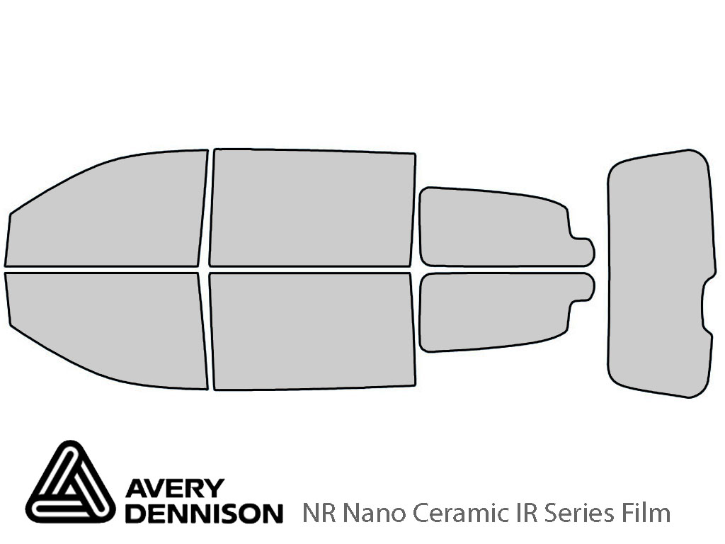 Avery Dennison Dodge Grand Caravan 2008-2020 NR Nano Ceramic IR Window Tint Kit