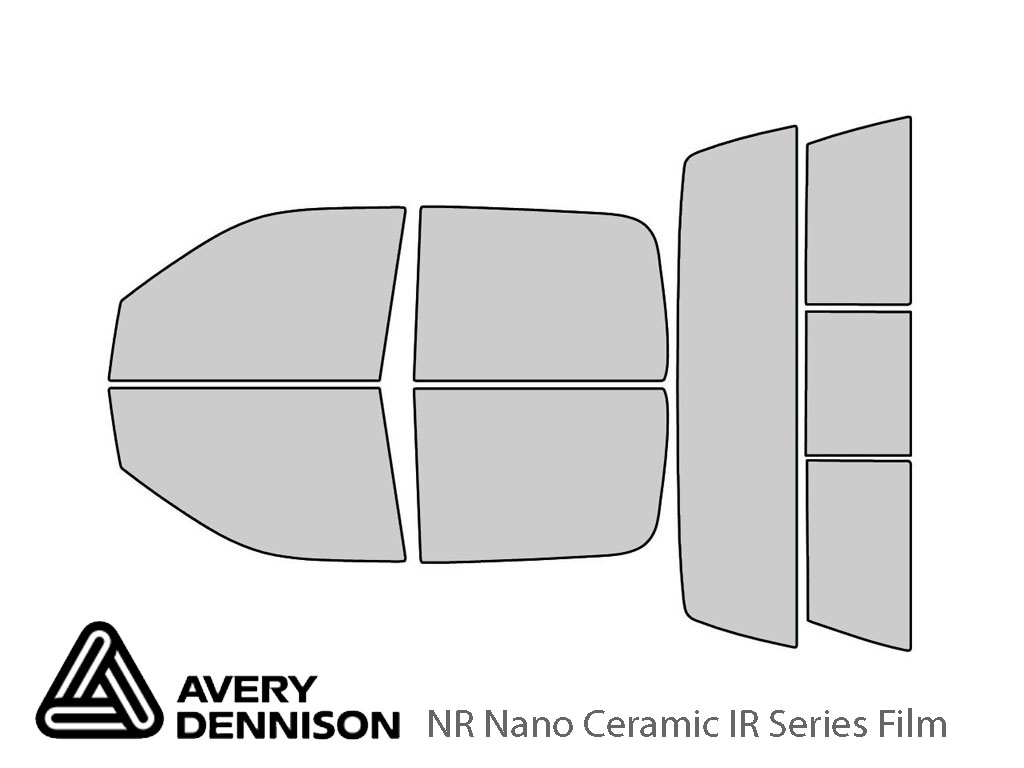Avery Dennison Ram 2500 2014-2022 (4 Door Crew Cab) NR Nano Ceramic IR Window Tint Kit