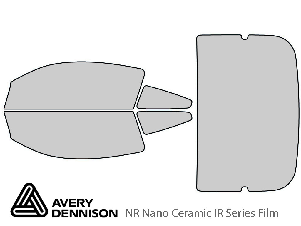 Avery Dennison Ford Mustang 2005-2009 (Coupe) NR Nano Ceramic IR Window Tint Kit