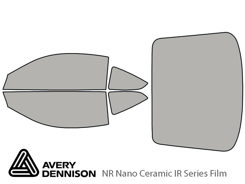 Avery Dennison Hyundai Tiburon 2003-2008 NR Nano Ceramic IR Window Tint Kit