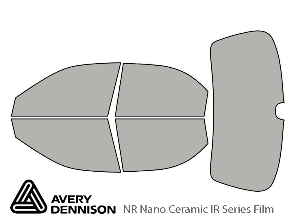 Avery Dennison Kia Spectra 2002-2003 (Sedan) NR Nano Ceramic IR Window Tint Kit