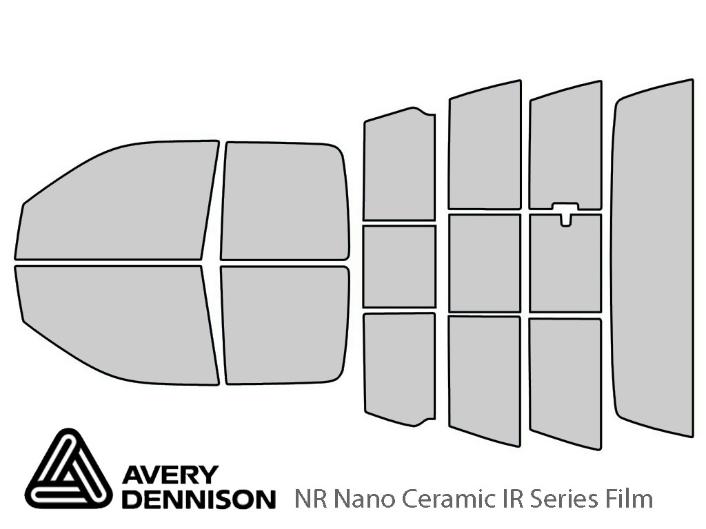 Avery Dennison Dodge Ram 2009-2018 (4 Door Quad Cab) NR Nano Ceramic IR Window Tint Kit