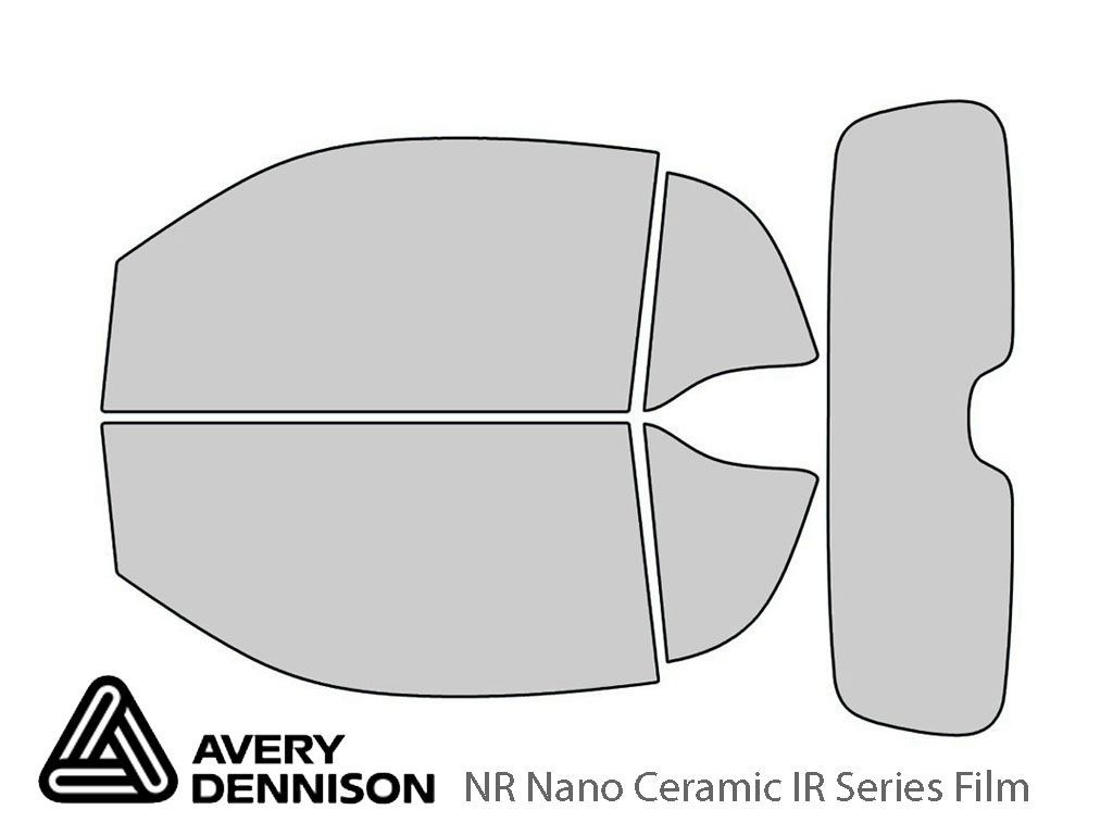 Avery Dennison SMART Fortwo 2016-2017 (Coupe) NR Nano Ceramic IR Window Tint Kit