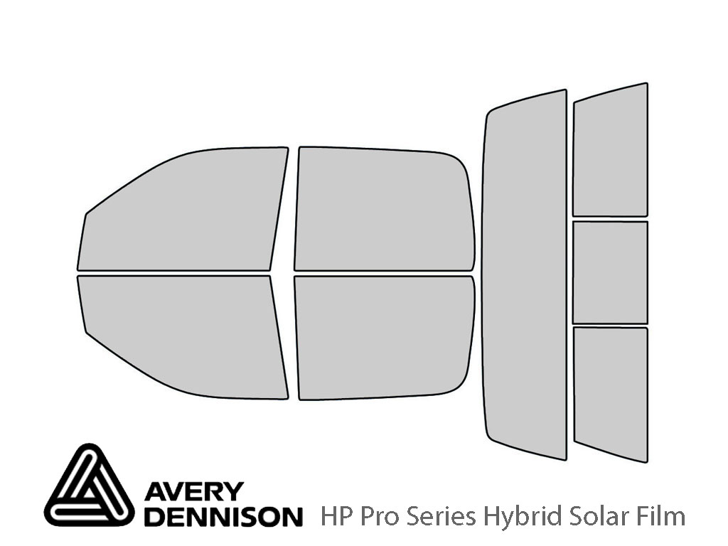 Avery Dennison Ram 2500 2014-2022 (4 Door Crew Cab) HP Pro Window Tint Kit