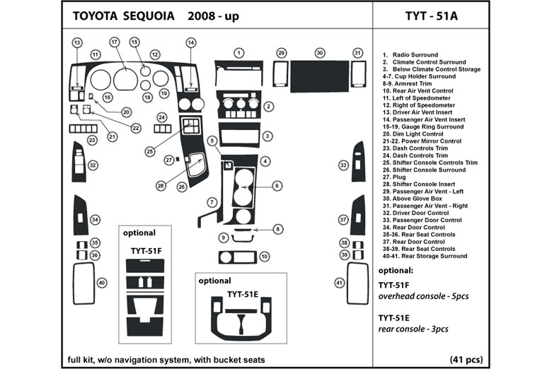 25 Toyota Sequoia Parts Diagram