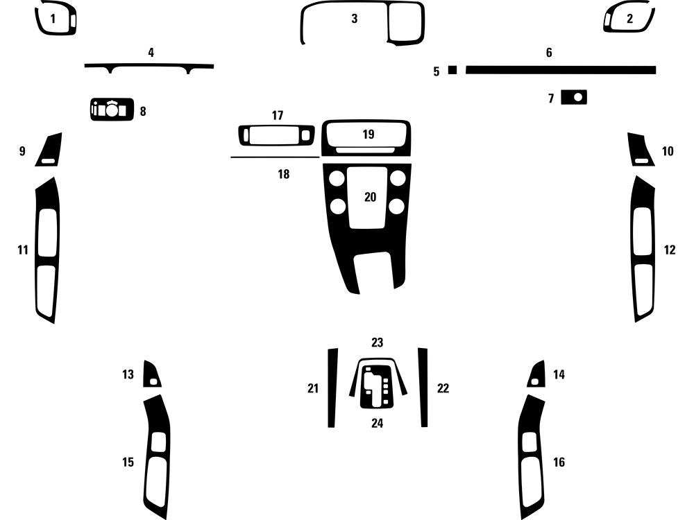 Volvo S60 2016-2022 Dash Kit Diagram