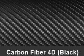 Black 4D Carbon Fiber Pillar Post Trim Kits
