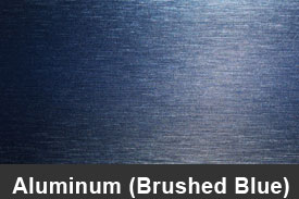 Blue Brushed Aluminum Pillar Post Trim Kits