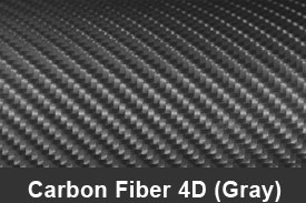 Gray 4D Carbon Fiber Pillar Post Trim Kits