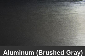 Gray Brushed Aluminum Pillar Post Trim Kits