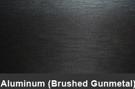 Gunmetal Brushed Aluminum Pillar Post Trim Kits
