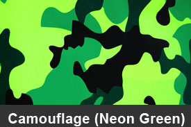 Neon Green Camouflage Dash Kits
